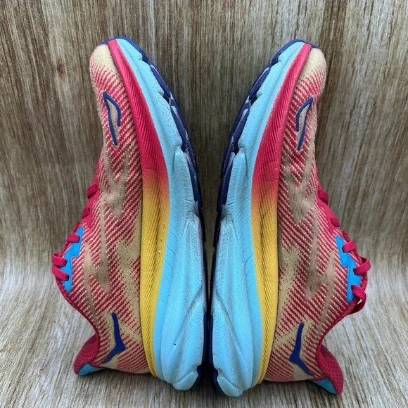 Hoka One One Clifton 9 Women's 7 B Cerise Cloudless Running Shoes 1127896 CRSCL - Picture 7 of 10